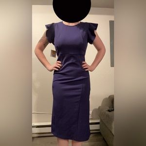Purple business dress